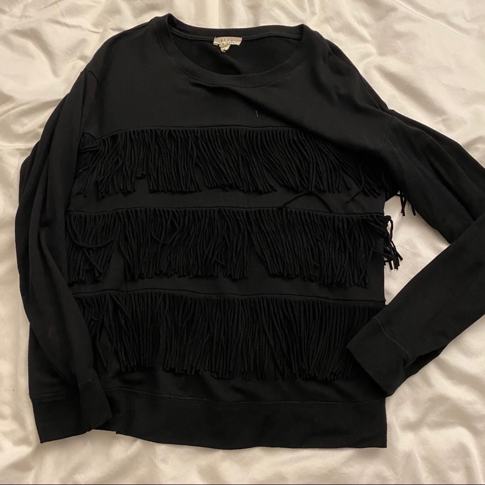 Joie soft fringe top